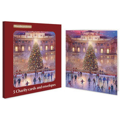 Woodmansterne Somerset House Ice Skating Charity Christmas Cards (Pack of 5)