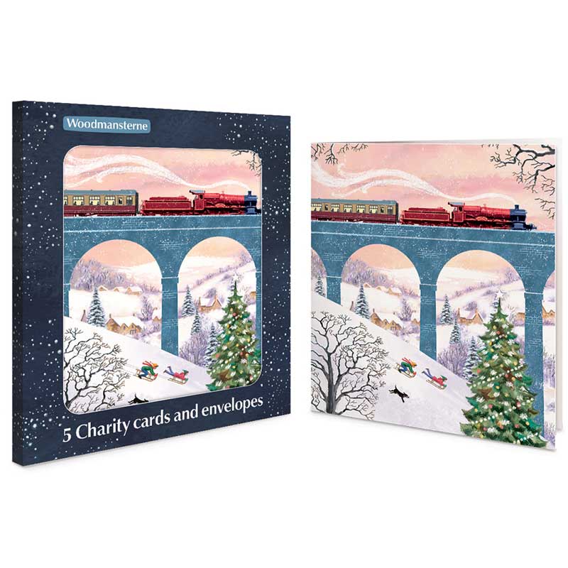 Woodmansterne Winter Journey Charity Christmas Cards (Pack of 5)