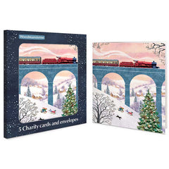 Woodmansterne Winter Journey Charity Christmas Cards (Pack of 5)