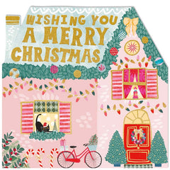 Woodmansterne Christmas House Christmas Card