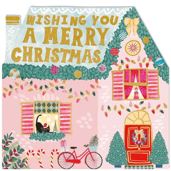 Woodmansterne Christmas House Christmas Card