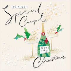 Woodmansterne Couple Festive Cheers Christmas Card