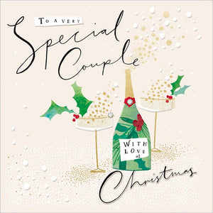 Woodmansterne Couple Festive Cheers Christmas Card