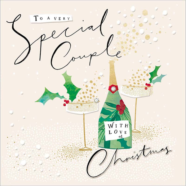 Woodmansterne Couple Festive Cheers Christmas Card