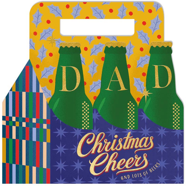 Woodmansterne Dad Beer Caddy Christmas Card