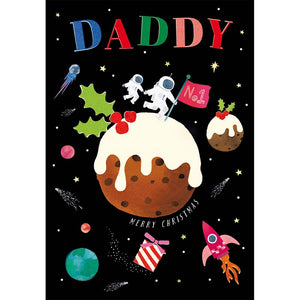 Woodmansterne Daddy Astronauts Adventure Christmas Card