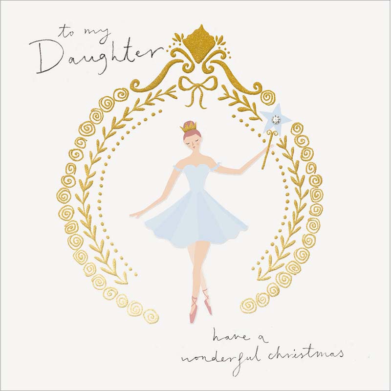 Woodmansterne Daughter Fairy Princess Christmas Card