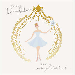 Woodmansterne Daughter Fairy Princess Christmas Card