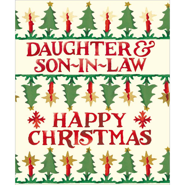Woodmansterne Daughter & Son-In-Law Candle Christmas Card