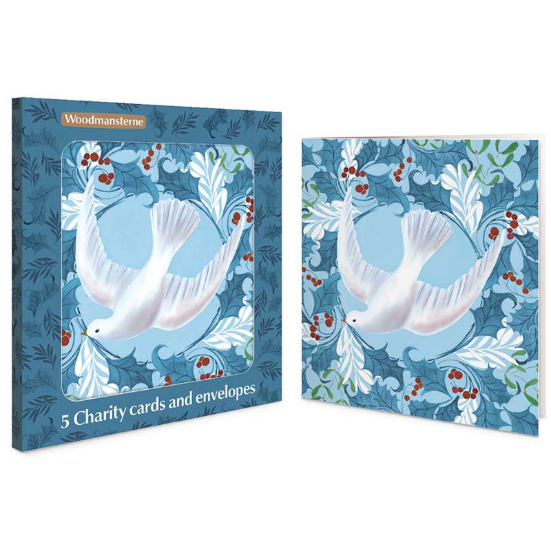 Woodmansterne Dove & Foliage Charity Christmas Cards (Pack of 5)