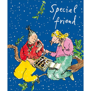 Woodmansterne Eating Chocolates Christmas Card