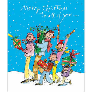 Woodmansterne Family All Together Christmas Card