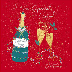 Woodmansterne Friend Christms Tipple Christmas Card