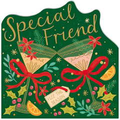 Woodmansterne Friend Cocktails Christmas Card