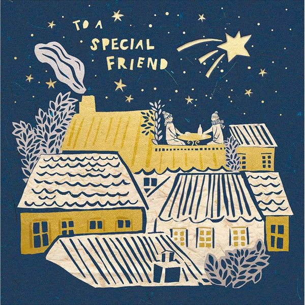 Woodmansterne Friend Stargazing Christmas Card