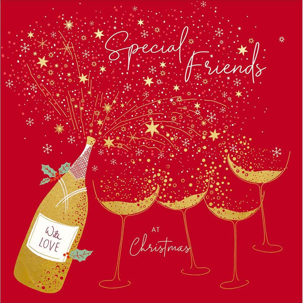 Woodmansterne Friends Drinks Christmas Card