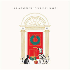 Woodmansterne Front Door Greeting Christmas Card