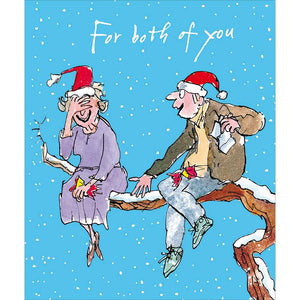 Woodmansterne Giggling Couple Christmas Card
