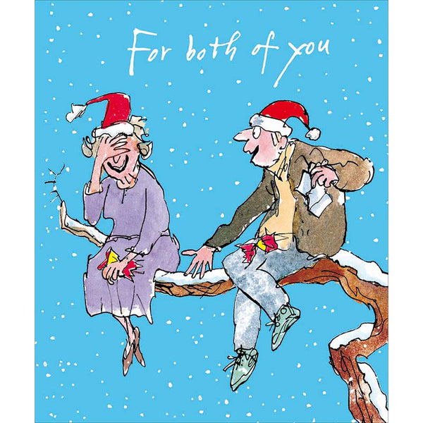 Woodmansterne Giggling Couple Christmas Card