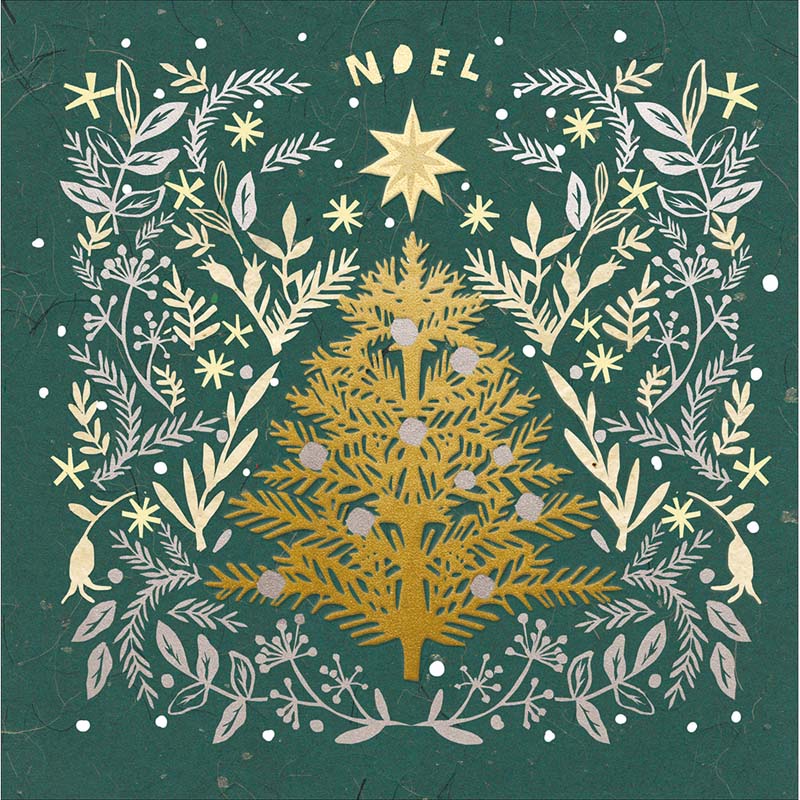 Woodmansterne Glorious Noel Tree Christmas Card