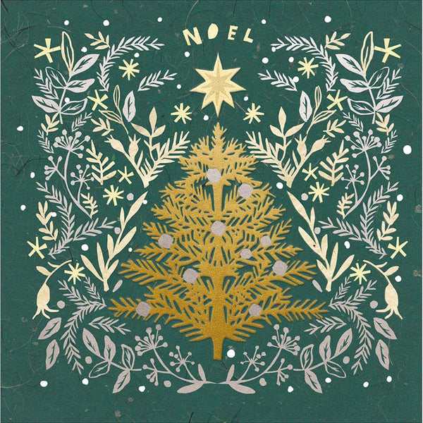 Woodmansterne Glorious Noel Tree Christmas Card