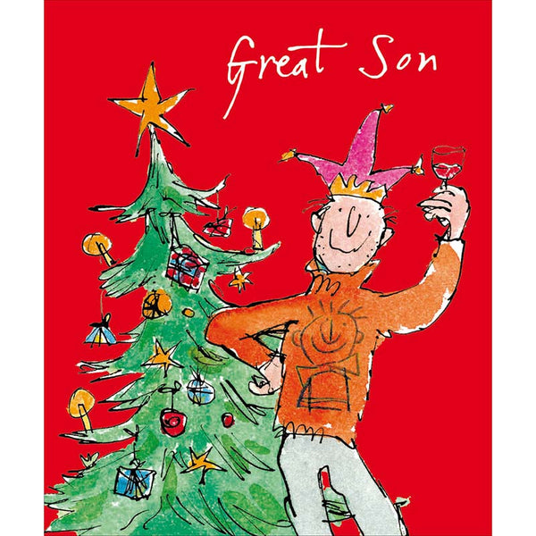Woodmansterne Great Son Novelty Christmas Jumper Christmas Card