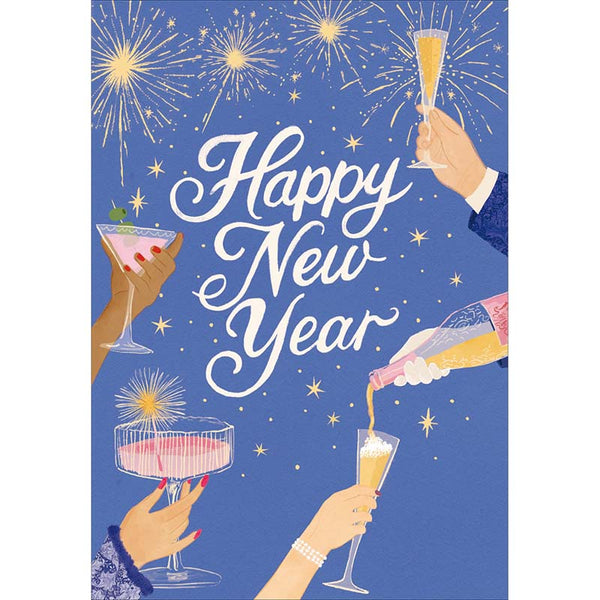 Woodmansterne Happy New Year Cheer Card