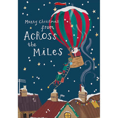 Woodmansterne Hot Air Balloon Christmas Card