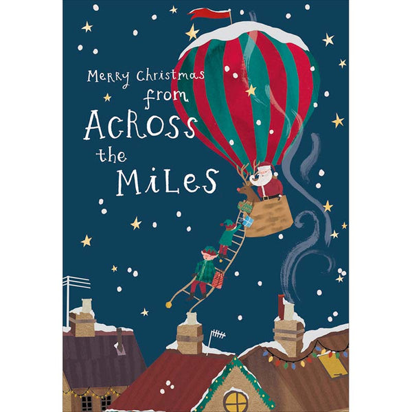 Woodmansterne Hot Air Balloon Christmas Card