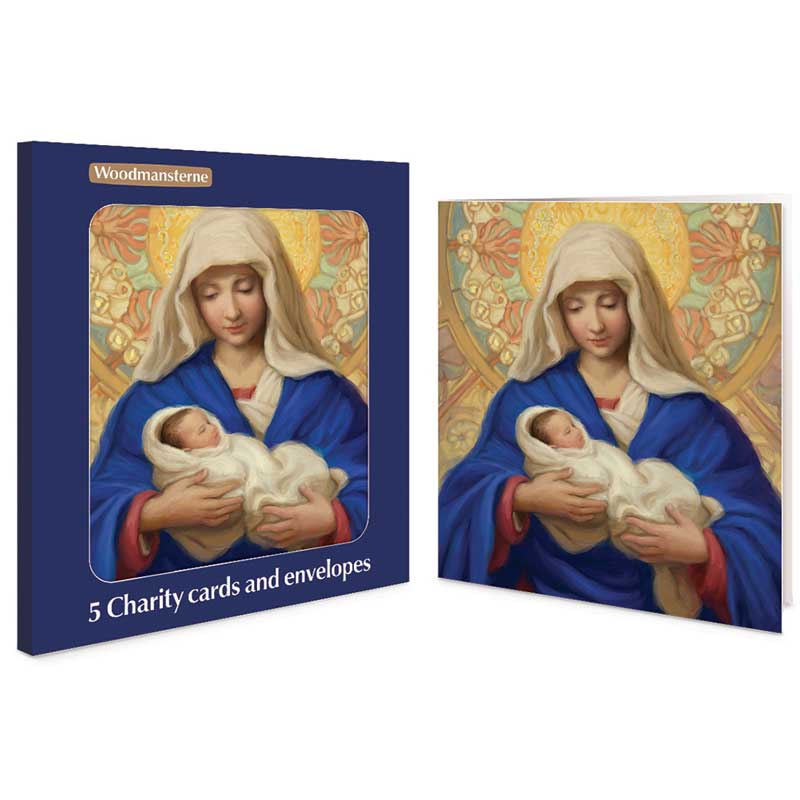 Woodmansterne Mary & Jesus Charity Christmas Cards (Pack of 5)