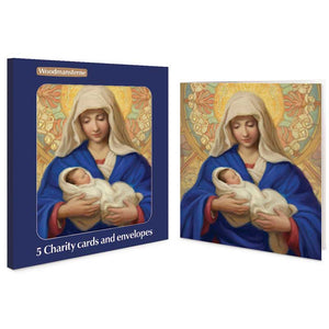 Woodmansterne Mary & Jesus Charity Christmas Cards (Pack of 5)