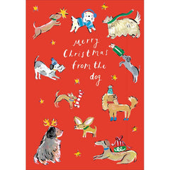 Woodmansterne Merry Woofmas From The Dog Christmas Card