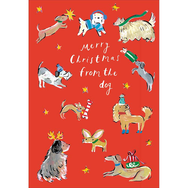 Woodmansterne Merry Woofmas From The Dog Christmas Card