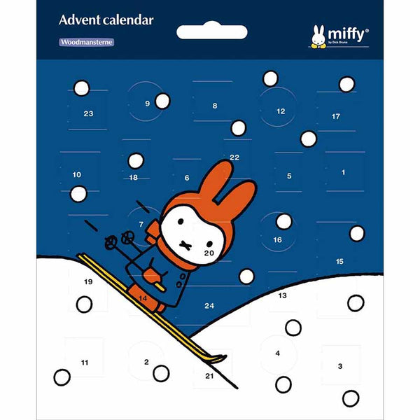 Woodmansterne Miffy Skiing Paper Advent Calendar