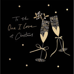 Woodmansterne Mistletoe Cheers Christmas Card