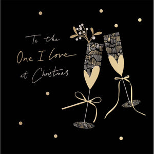 Woodmansterne Mistletoe Cheers Christmas Card