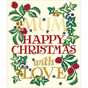 Woodmansterne Mum With Love Christmas Card
