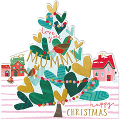 Woodmansterne Mummy Heart Tree Christmas Card