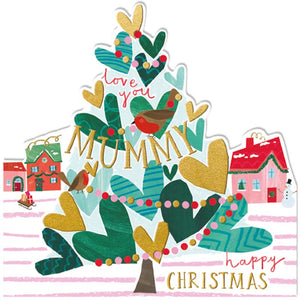 Woodmansterne Mummy Heart Tree Christmas Card