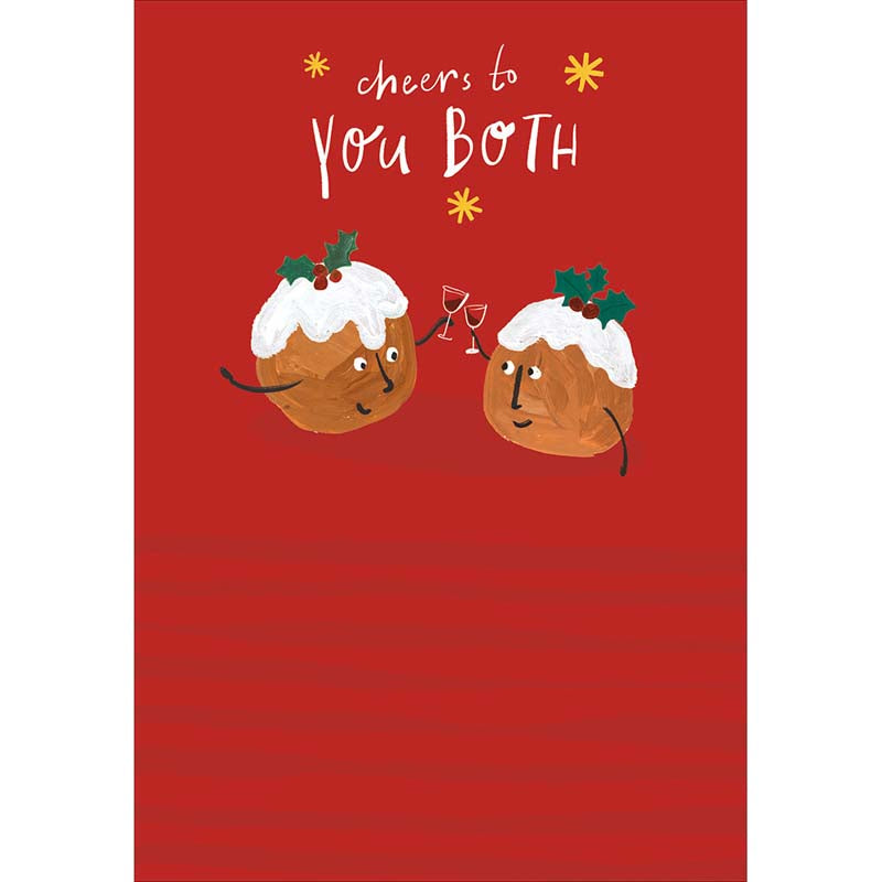 Woodmansterne Pudding Cheers Christmas Card