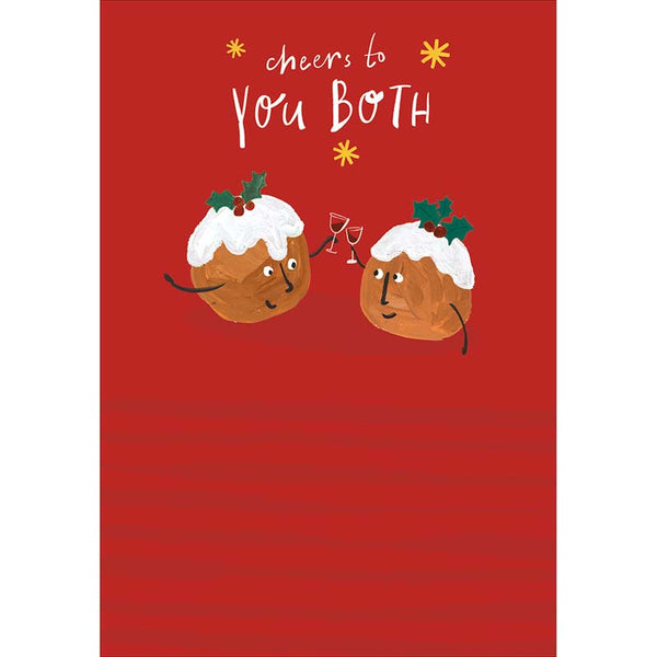Woodmansterne Pudding Cheers Christmas Card