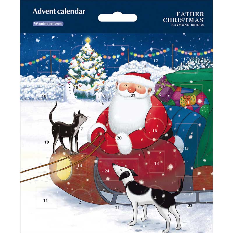 Woodmansterne Santa's Sleigh Paper Advent Calendar