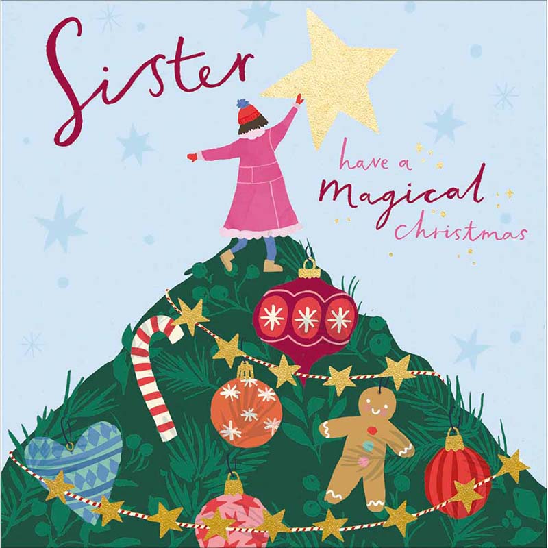 Woodmansterne Sister Star Christmas Card