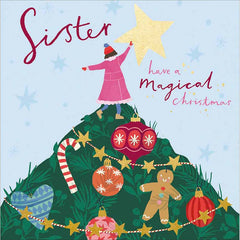 Woodmansterne Sister Star Christmas Card