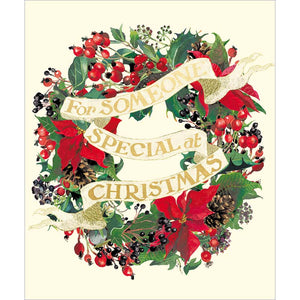 Woodmansterne Someone Special Wreath Christmas Card