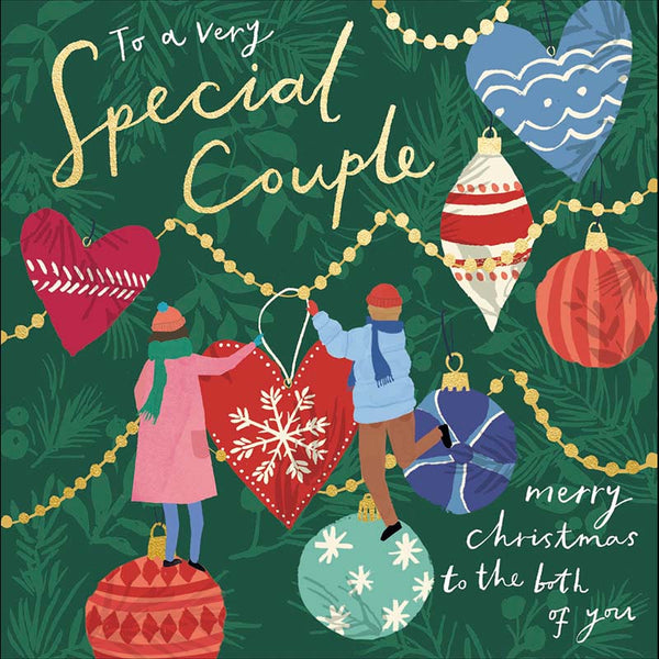 Woodmansterne Special Couple Giant Decorations Christmas Card
