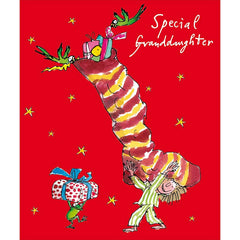 Woodmansterne Special Granddaughter Stocking Christmas Card