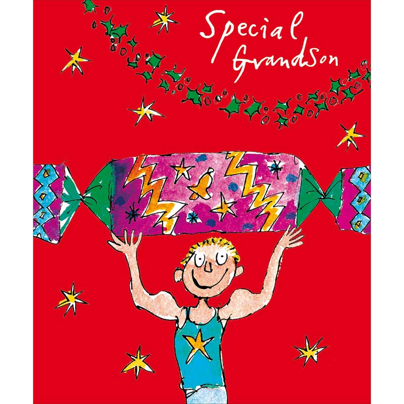 Woodmansterne Special Grandson Cracker Christmas Card