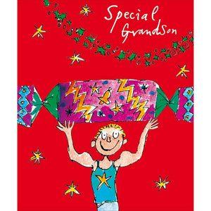 Woodmansterne Special Grandson Cracker Christmas Card