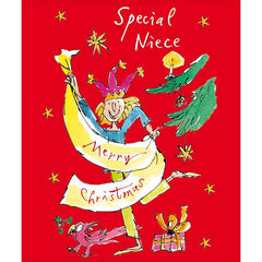 Woodmansterne Special Niece Banner Christmas Card